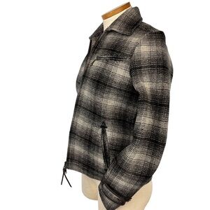Guideboat Company Dark Gray Ombre Plaid New England Traveler Jacket XS